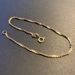 Twisted 10k gold chain bracelet
